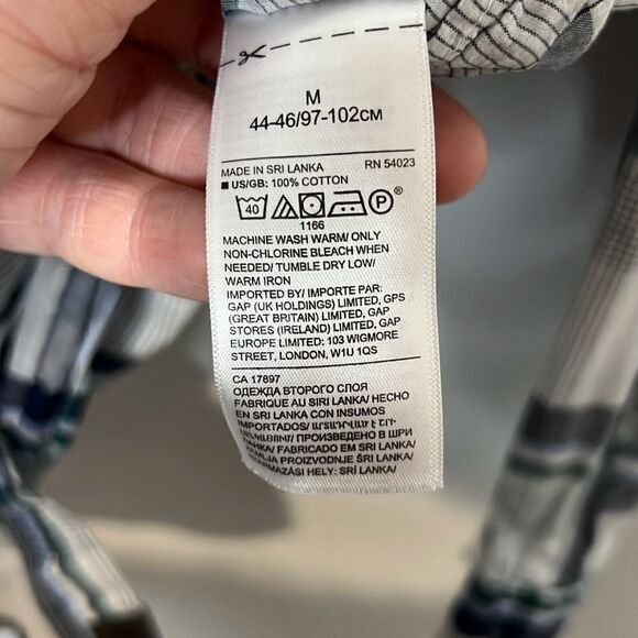 Banana Republic Untucked Slim Fit Casual Long Sleeve Button Up Shirt Mens Medium - Picture 4 of 9